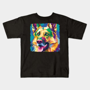 German Shepherd Dog Pop Art - Dog Lover Gifts Kids T-Shirt